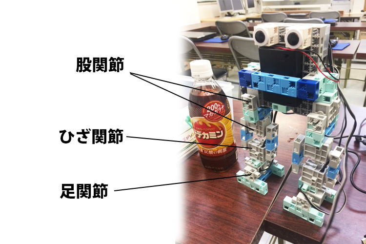 8軸2足歩行ロボ